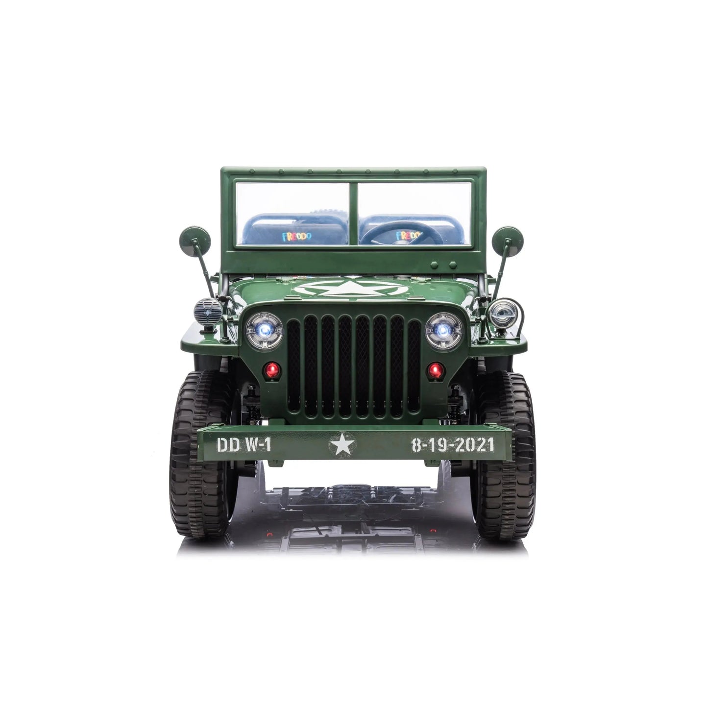 24V Military Willy Truck 3 Seater Electric Ride on