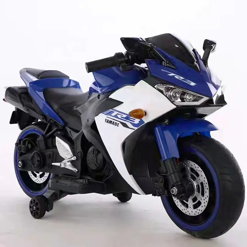 KIDS Ride on 12V YAMAHA MOTORCYCLE POWERWHEEL R3 SUPER