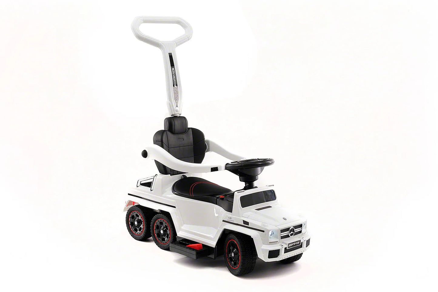 Mercedes G63 AMG 6x6 Kids' Electric Ride-On Convertible – Push & Foot-to-Floor Car