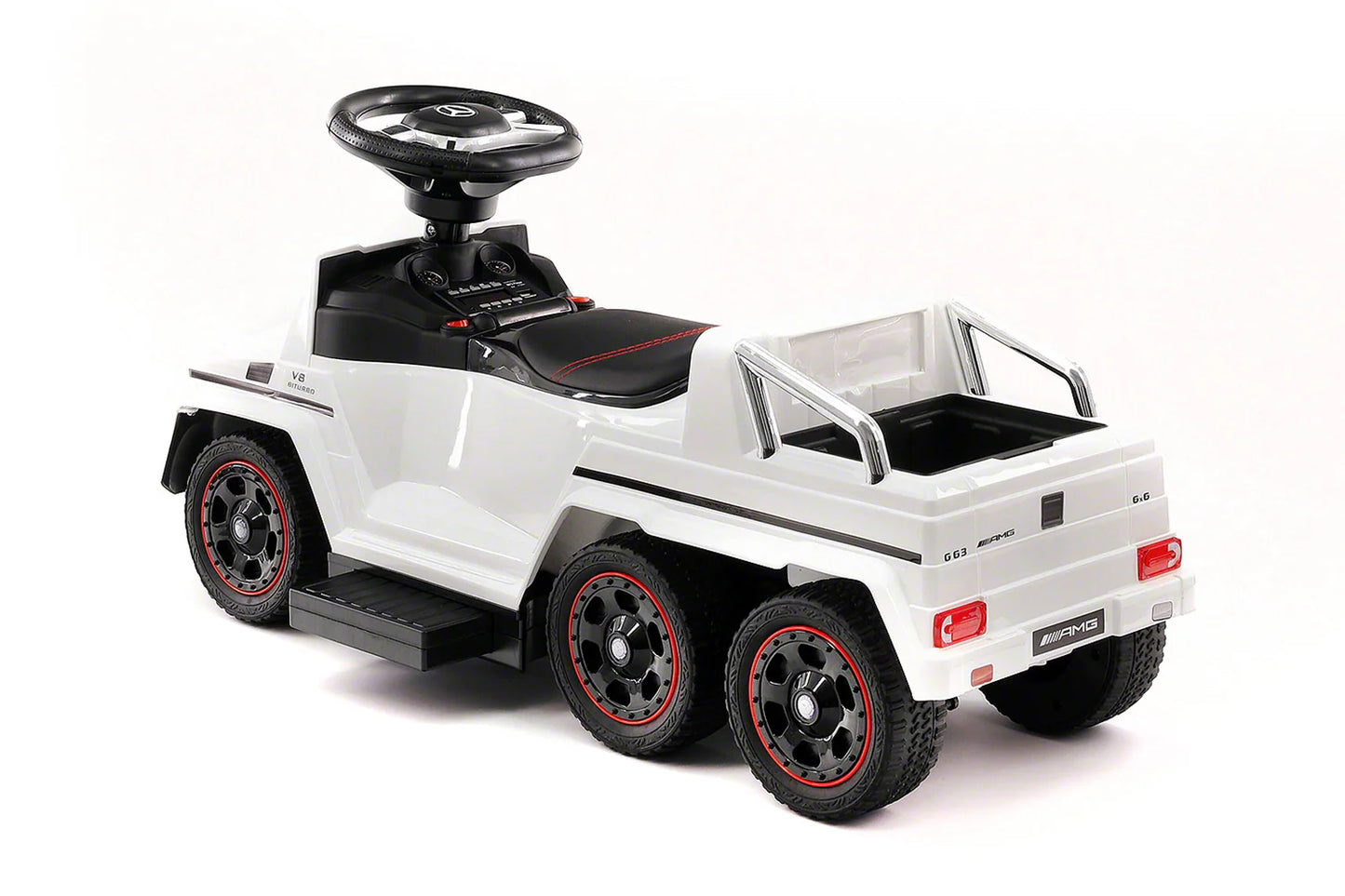 Mercedes G63 AMG 6x6 Kids' Electric Ride-On Convertible – Push & Foot-to-Floor Car