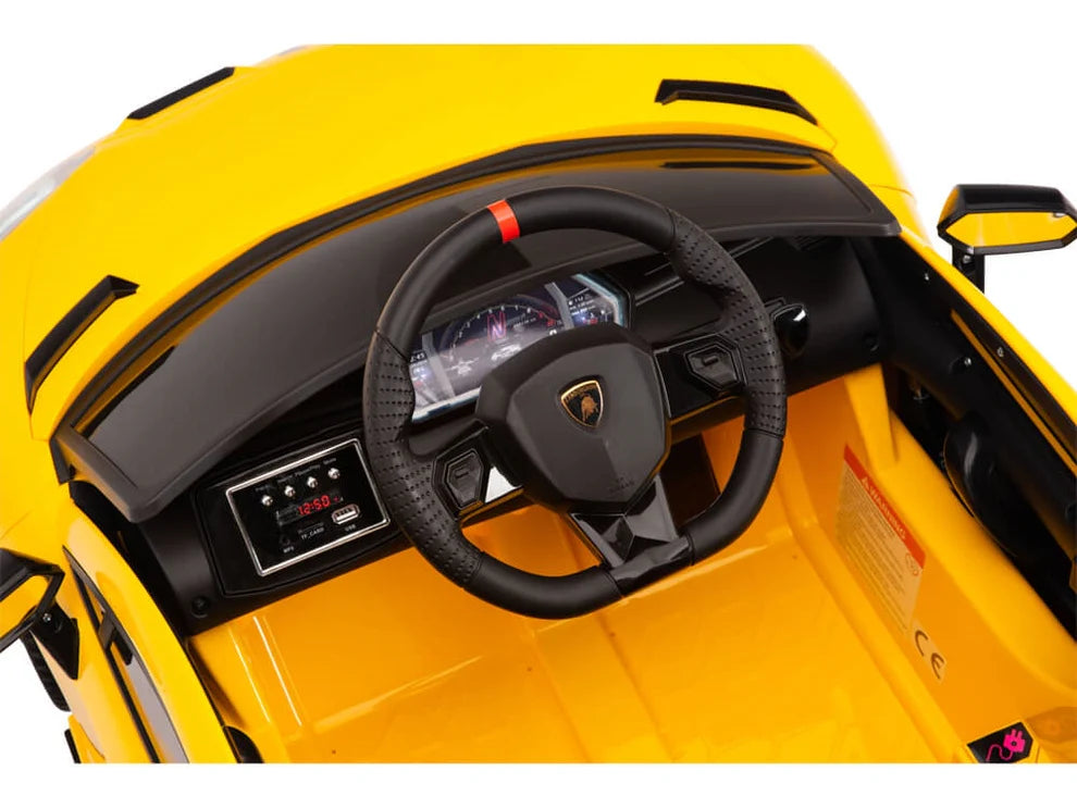 KIDS Ride on 12V LAMBORGHINI AVENTADOR ELECTRIC CAR WITH REMOTE CONTROL