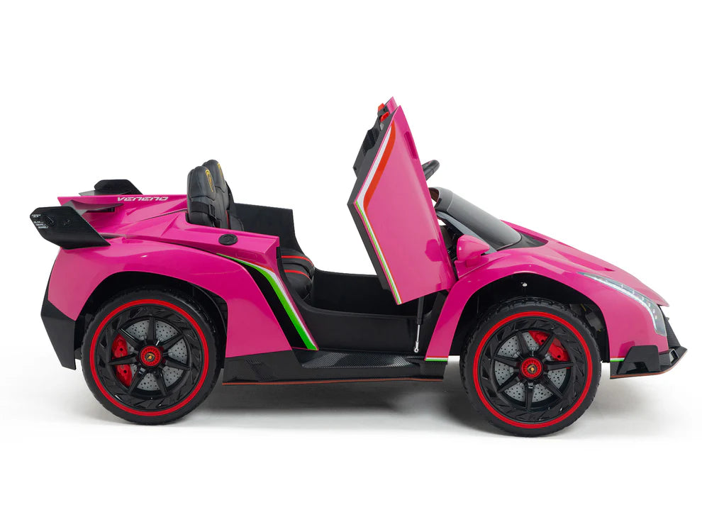 24V 4x4 LAMBORGHINI VENENO 2 SEATER RIDE ON CAR WITH REMOTE CONTROL