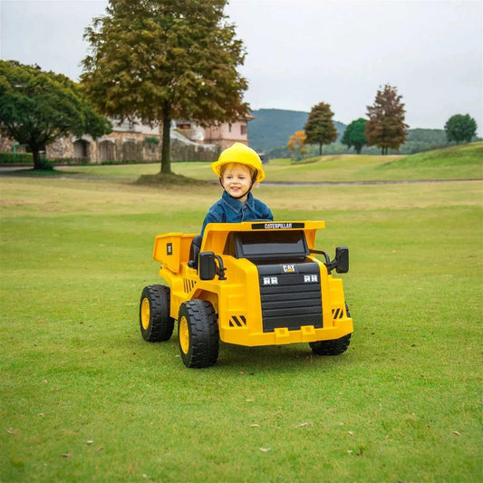 12V CAT Electric Dump Truck 1 Seater Ride-On   