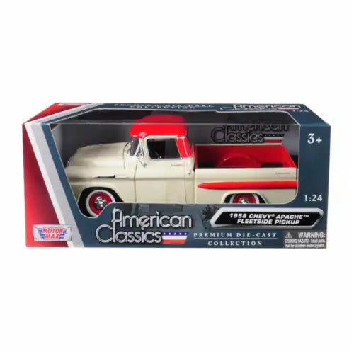 1958 chevy Apache fleetside pickup truck diecast