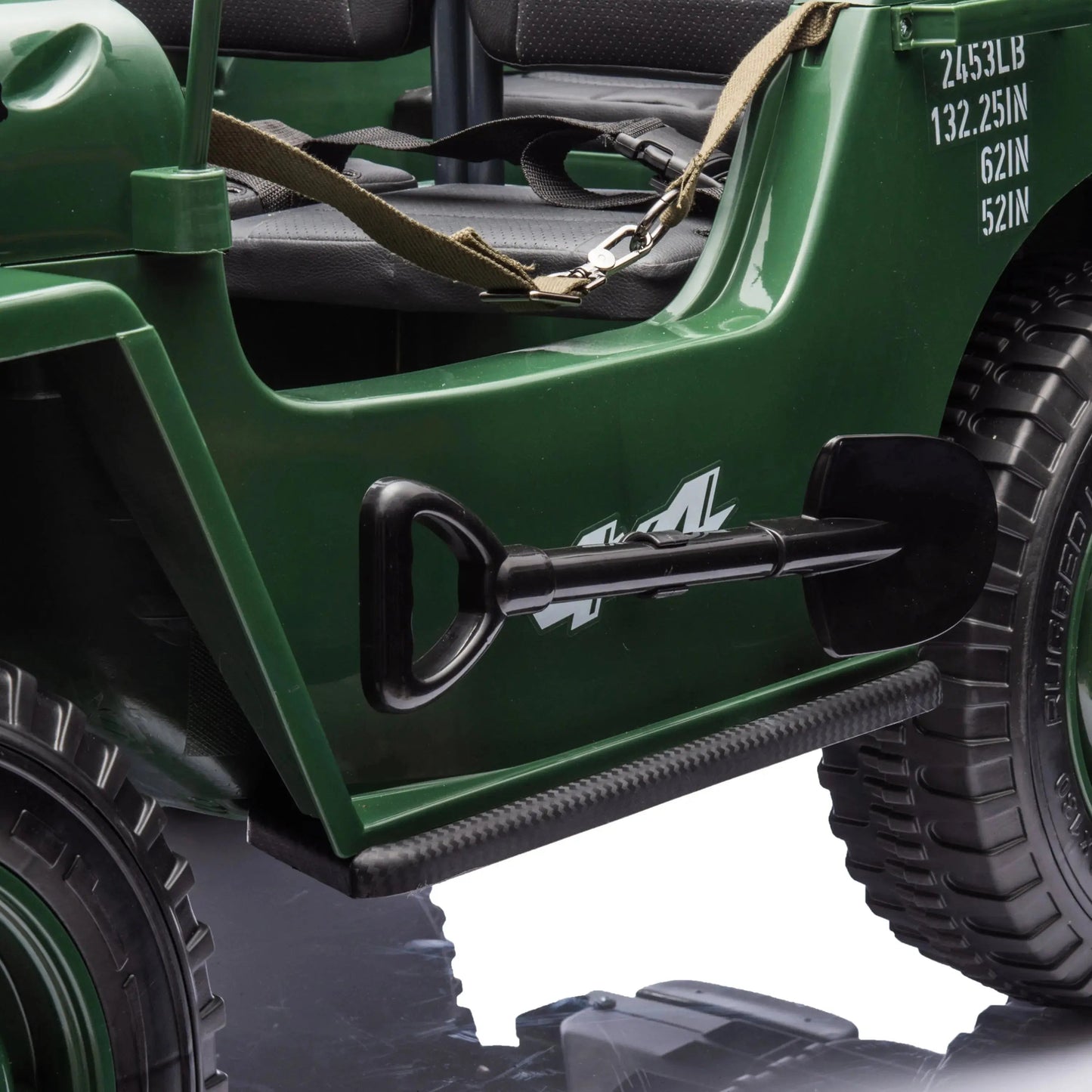 24V Military Willy Truck 3 Seater Electric Ride on