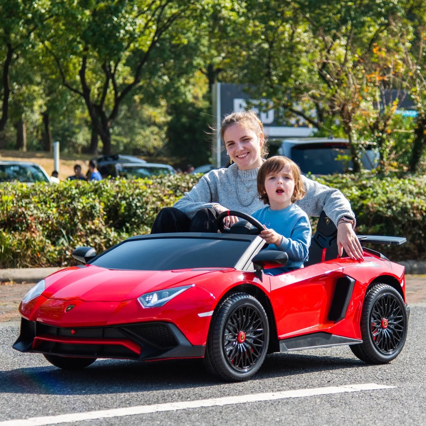 24V Lamborghini Aventador 2 Seater Ride On Car for Kids: Advanced Brushless Motor & Differential for High-Octane FunÂ    Toys