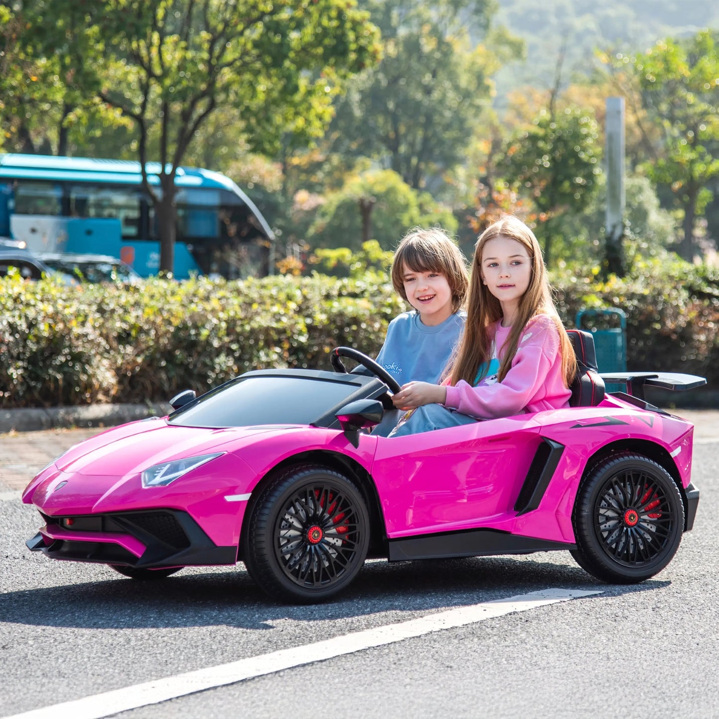 24V Lamborghini Aventador 2 Seater Ride On Car for Kids: Advanced Brushless Motor & Differential for High-Octane FunÂ    Toys