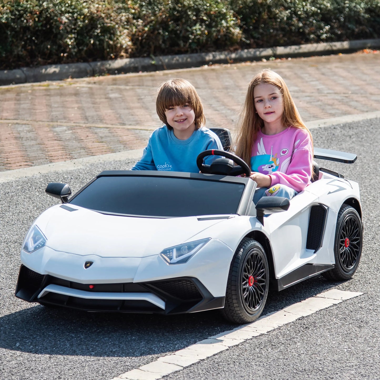 24V Lamborghini Aventador 2 Seater Ride On Car for Kids: Advanced Brushless Motor & Differential for High-Octane FunÂ    Toys