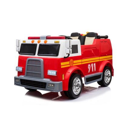 24V Freddo Fire Truck 2-Seater Ride on   