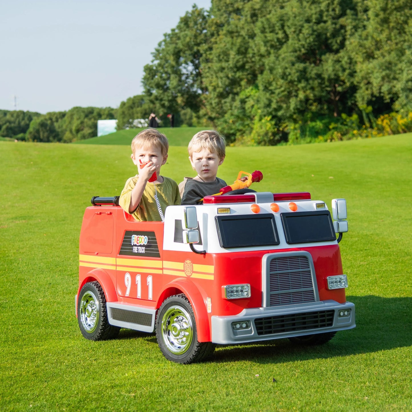 24V Fire Truck 2-Seater Ride on
