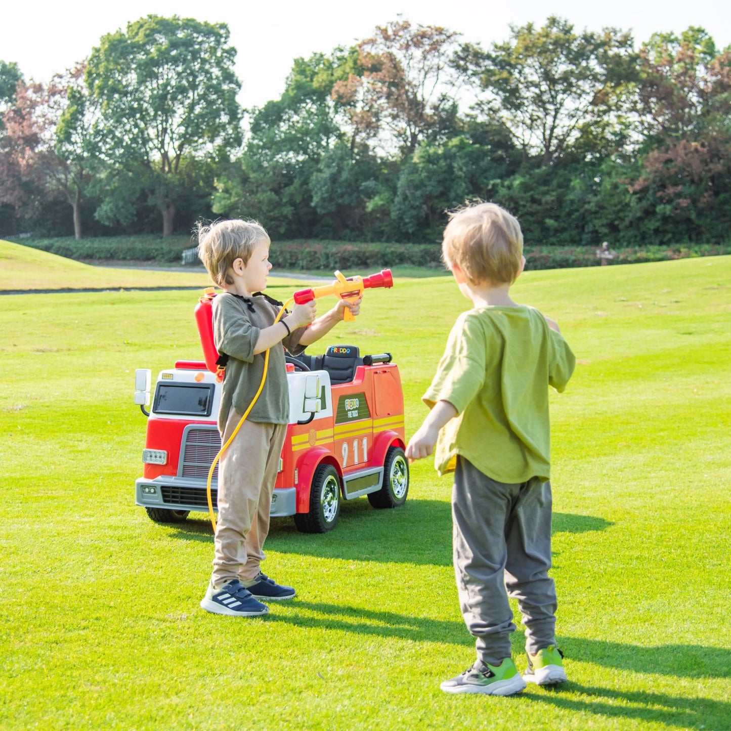 24V Fire Truck 2-Seater Ride on