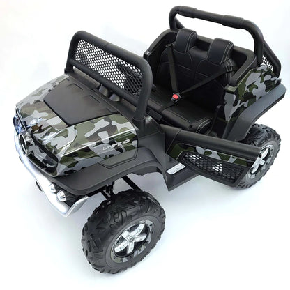 KIDS Ride on BIG MERCEDEZ BENZ UNIMOG 24V ELECTRIC CAR WITH REMOTE CONTROL