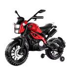 KIDS Ride on 12V ELECTRIC MOTORCYCLE, DIRT BIKE, WITH TRAINING WHEELS