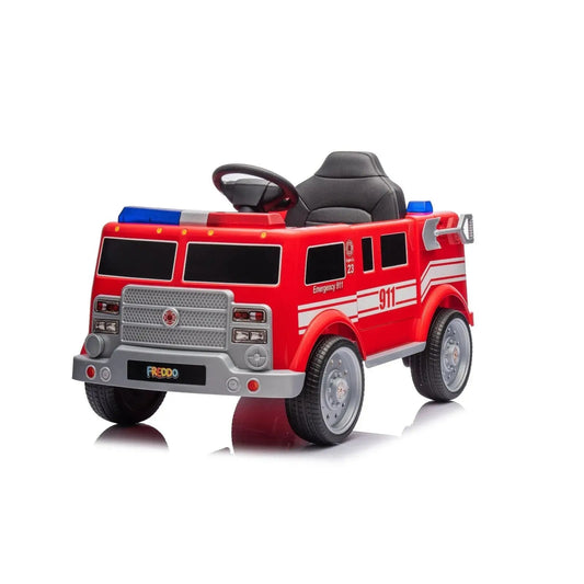12V Freddo Fire Truck 1 Seater Ride on   
