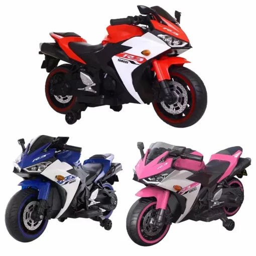 KIDS Ride on 12V YAMAHA MOTORCYCLE POWERWHEEL R3 SUPER – MINI MOTORZ