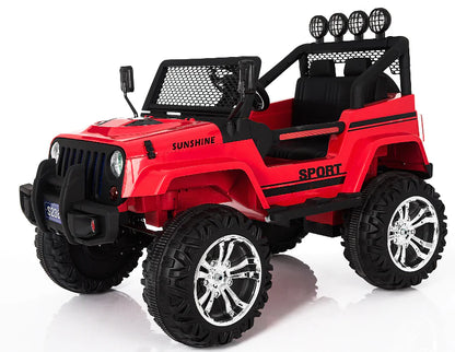 KIDS Ride on 12V ELECTRIC CAR SUNSHINE JEEP WITH REMOTE CONTROL