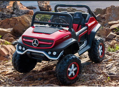 KIDS Ride on BIG MERCEDEZ BENZ UNIMOG 24V ELECTRIC CAR WITH REMOTE CONTROL