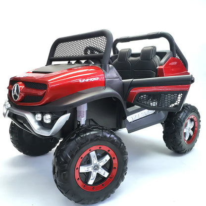KIDS Ride on BIG MERCEDEZ BENZ UNIMOG 24V ELECTRIC CAR WITH REMOTE CONTROL