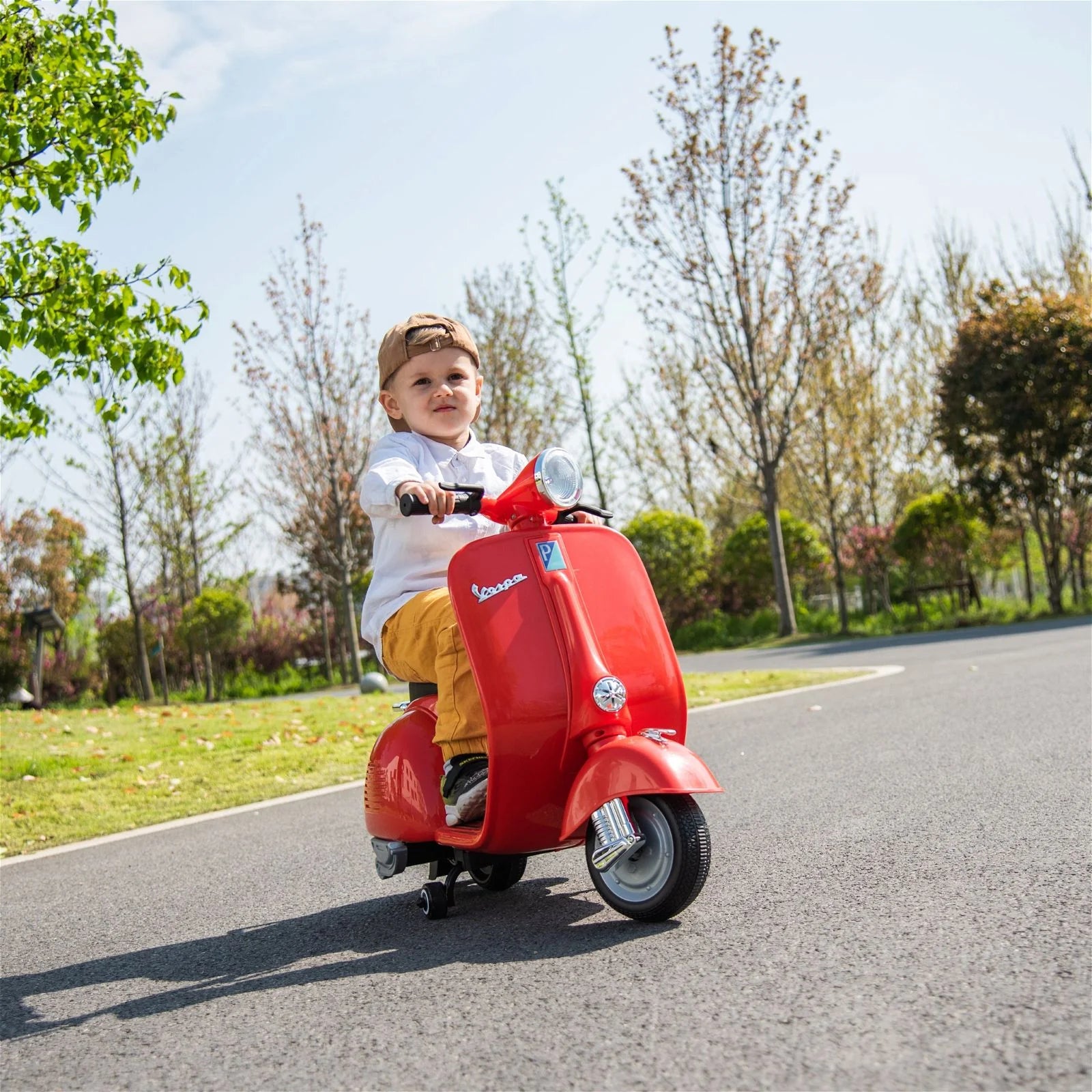 peg perego scooter vespa 12 volts 12V Kids' Vespa Electric Ride-On Scooter – MINI MOTORZ