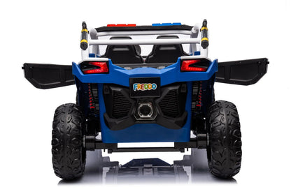 24V Storm Police UTV 2-Seater for Kids with Lights & Sirens for Action-Packed Adventures with Remote Control