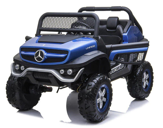 KIDS Ride on SMALL MERCEDEZ-BENZ UNIMOG ELECTRIC CAR WITH REMOTE CONTROL